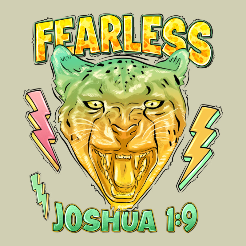 Fearless Joshua 1 9 Cheetah Heavy Core Tee by LillyAllenDesigns | Teevron