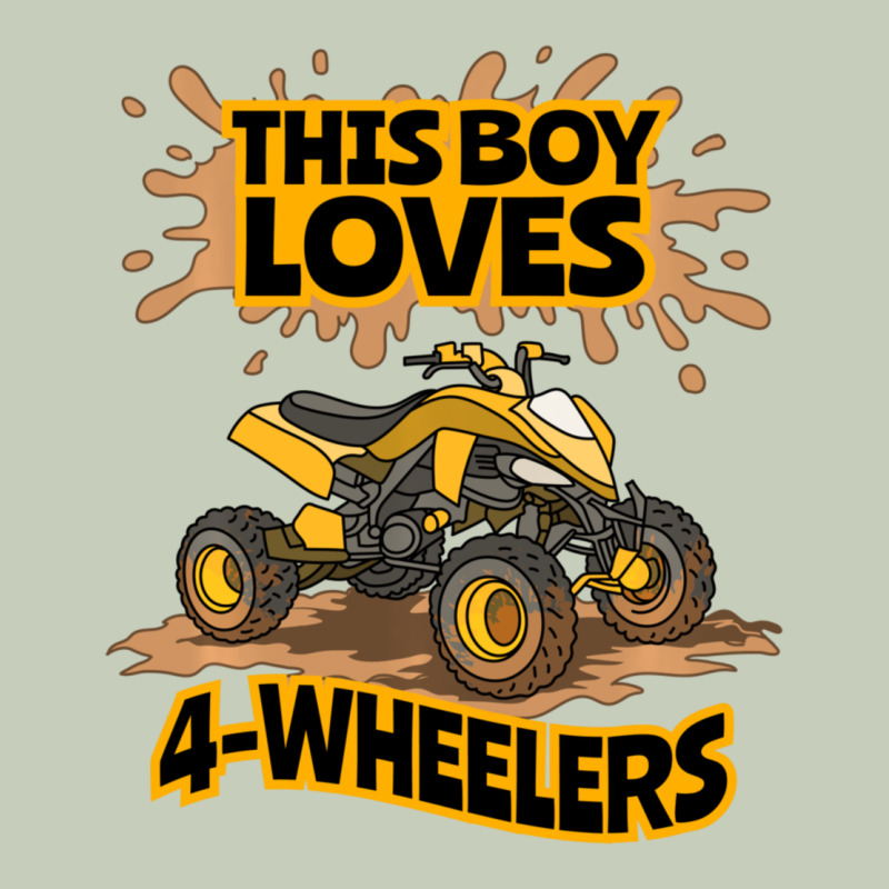 Kids Atv Outfit 4 Wheeler Mudding Gift- Boys Four Wheeler Long Sleeve Tee by minhPixels | Teevron
