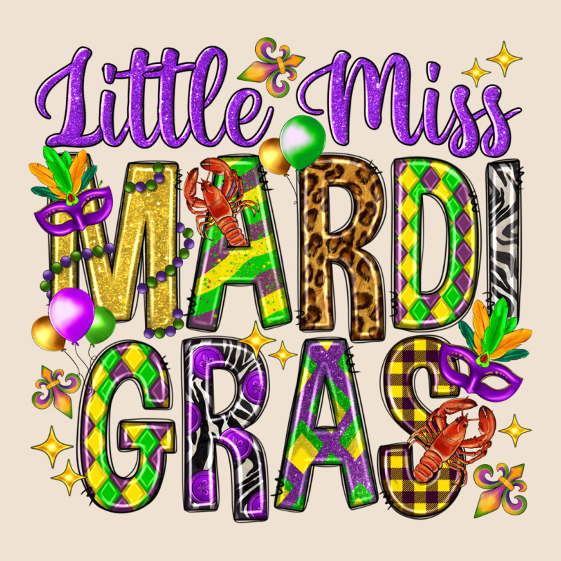 Little Miss Mardi Gras Urban Heavy Tee by HowdyJamesFarm | Teevron
