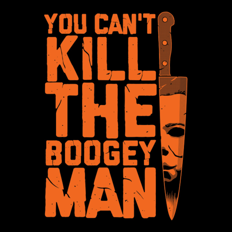 Oogeyman Halloween Horror Distressed Quote Orange Long Sleeve Tee by minhPixels | Teevron