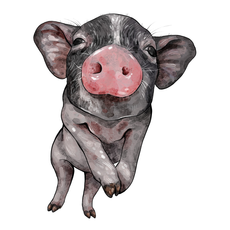 Baby Pig Ladies Tee by BarkalooDesign | Teevron