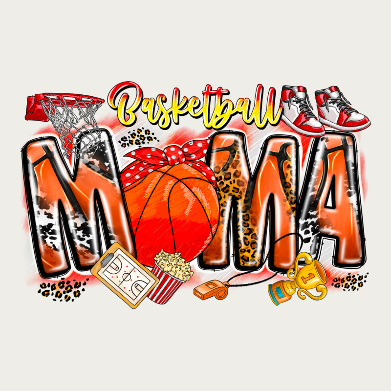 Basketball Mama Zipper Hoodie by CowhideDigitalArt | Teevron