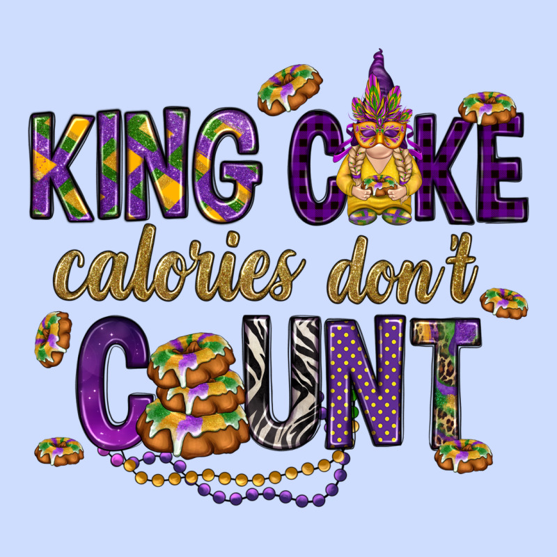 King Cake Calories Don't Count Urban Heavy Tee by HowdyJamesFarm | Teevron