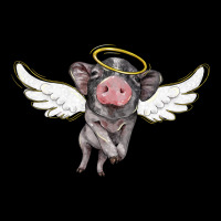 Angel Baby Pig Ladies Tee | Teevron
