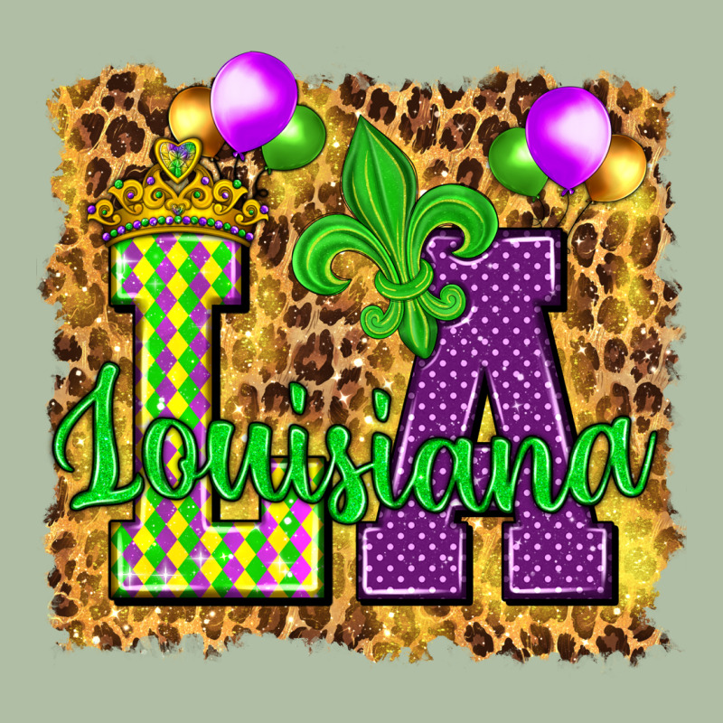 Louisiana Leopard With Balloons Urban Heavy Tee by HowdyJamesFarm | Teevron
