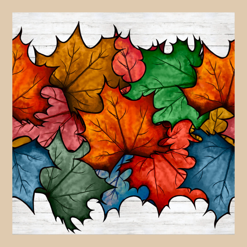 Autumn  Leaves Seamless Pattern Heavyweight Sweatshirt by BundleAndBundleShop | Teevron