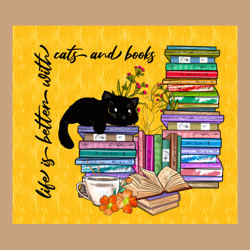 Life Is Better With Cats And Books Vintage Tee by TumblerDesignByShophia | Teevron