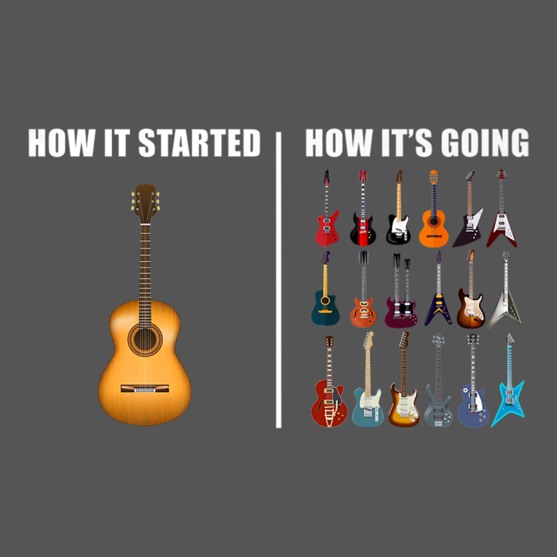Guitars How It Started How It's Going Guitar Players Funny Zipper Hoodie by minhPixels | Teevron