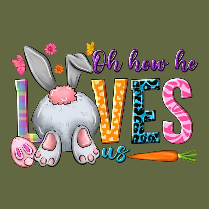 Oh How He Loves Us Easter Day Long Sleeve Tee by HowdyJamesFarm | Teevron