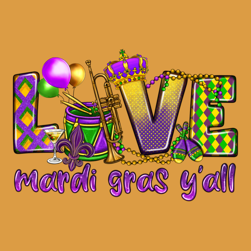 Love Mardi Gras Y'all Urban Heavy Tee by HowdyJamesFarm | Teevron