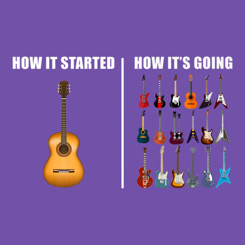 Guitars How It Started How It's Going Guitar Players Funny Premium Sweatshirt by minhPixels | Teevron