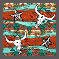 Western Aztec Bull Skull Stars Seamless Pattern Premium Hoodie | Teevron