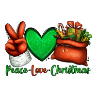 peace love Christmas Santa Claus hand | Teevron