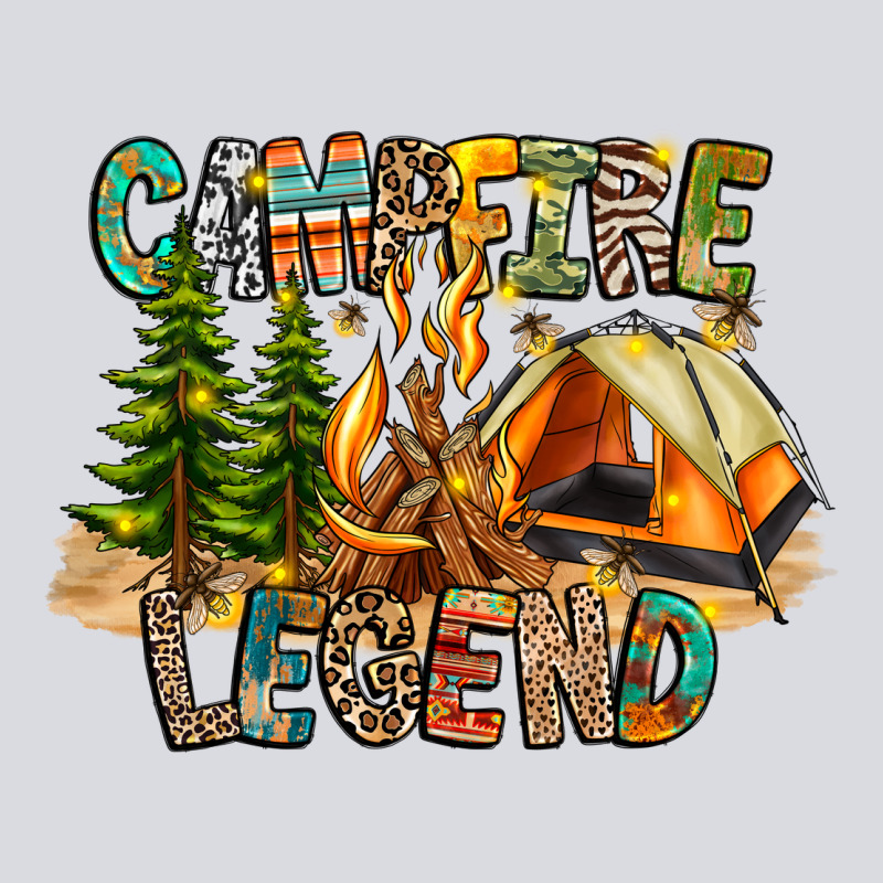 Campfire Legend Zipper Hoodie by CowhideDigitalArt | Teevron
