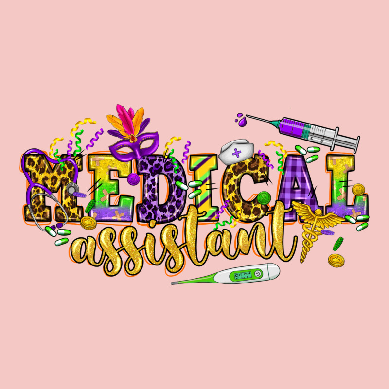 Ma Medical Assistant Mardi Gras Urban Heavy Tee by HowdyJamesFarm | Teevron