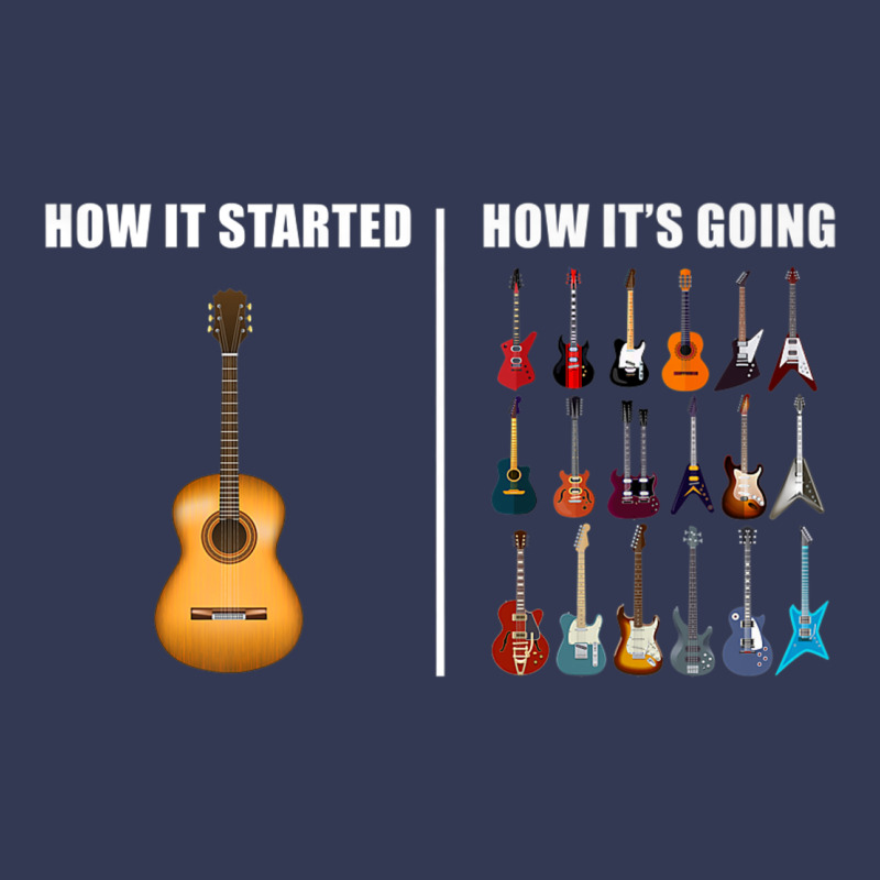 Guitars How It Started How It's Going Guitar Players Funny Heavyweight Hoodie by minhPixels | Teevron
