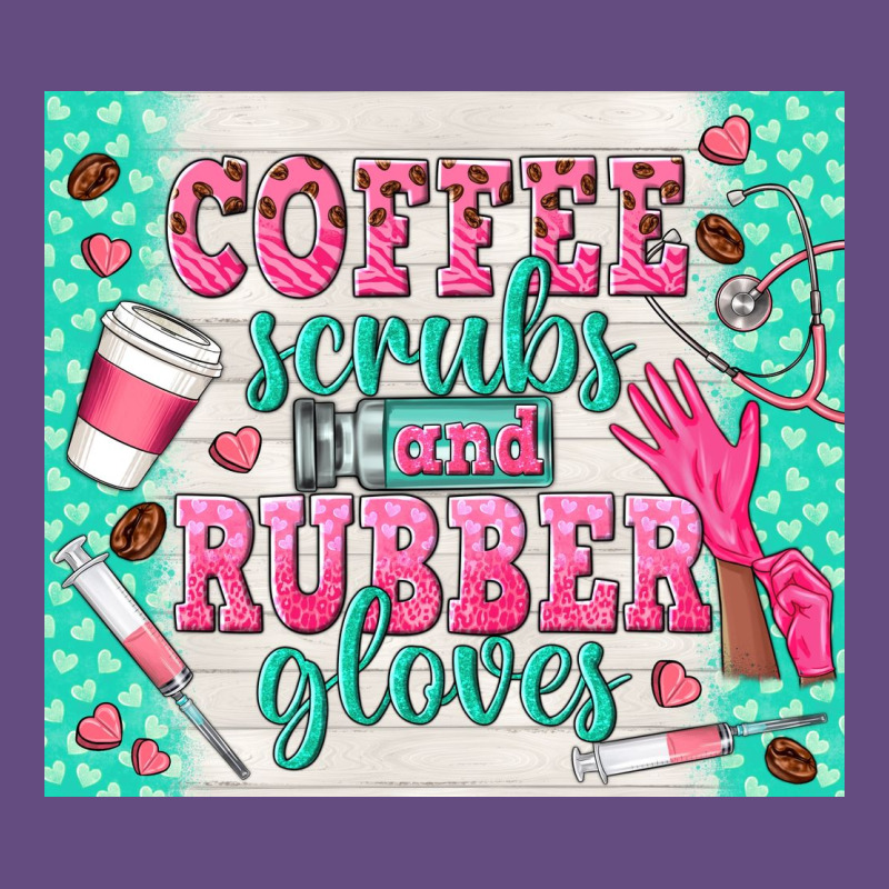 Coffee Scrubs And Rubber Gloves Vintage Hoodie by TumblerDesignByShophia | Teevron