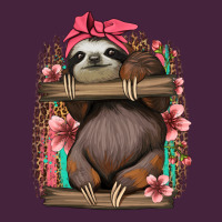 Cute Floral Baby Sloth Premium Tee | Teevron