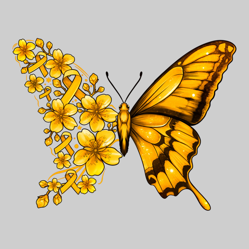 Childhood Cancer Butterfly Premium Tee by Jasminsmagicworld | Teevron