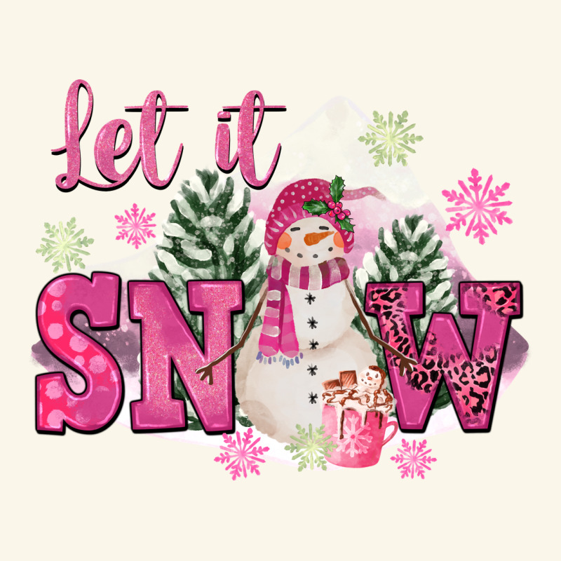 Let It Snow Pink Christmas Premium Hoodie by FaDigitalArtStudio | Teevron