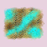 Leopard Turquoise Background Ladies Tee | Teevron