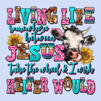 Living Life Somewhere Between Jesus Take The Wheel Urban Hoodie | Teevron