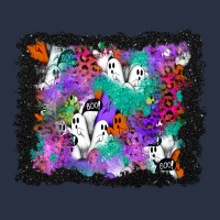Halloween Ghost And Turquoise Glitter Background Heavyweight Sweatshirt | Teevron