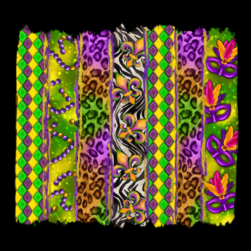 Mardi Gras Brushstroke Urban Heavy Tee by HowdyJamesFarm | Teevron