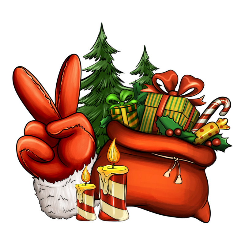Christmas Santa Claus Peace Hand Premium Tee by Jasminsmagicworld | Teevron