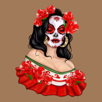 Mexicana Skull Girl With Roses Classic Tee | Teevron