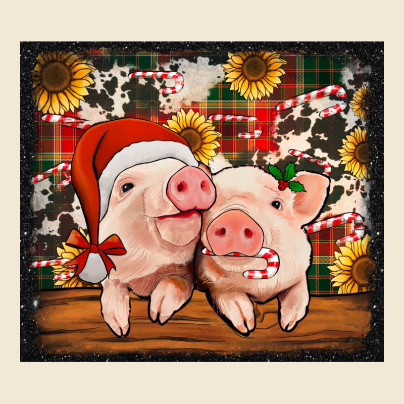 Christmas Pigs Tumbler Ladies Tee by Jasminsmagicworld | Teevron
