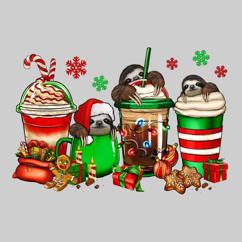 Christmas Sloth Coffee Cups Premium Tee by Jasminsmagicworld | Teevron