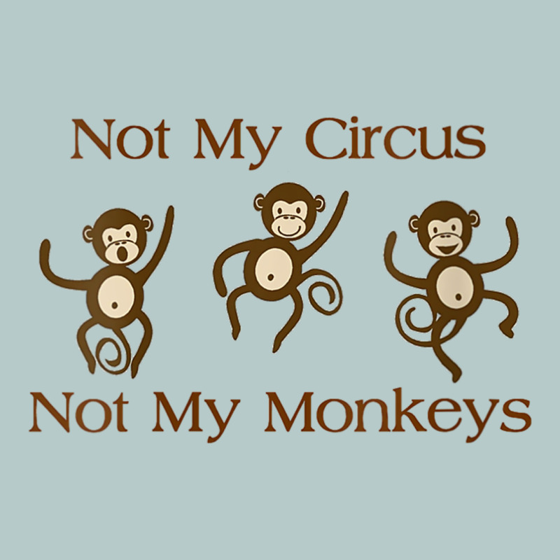 Womens Not My Circus Not My Monkeys Gifts - Funny Political Novelty V- Heavy Core Tee by minhPixels | Teevron