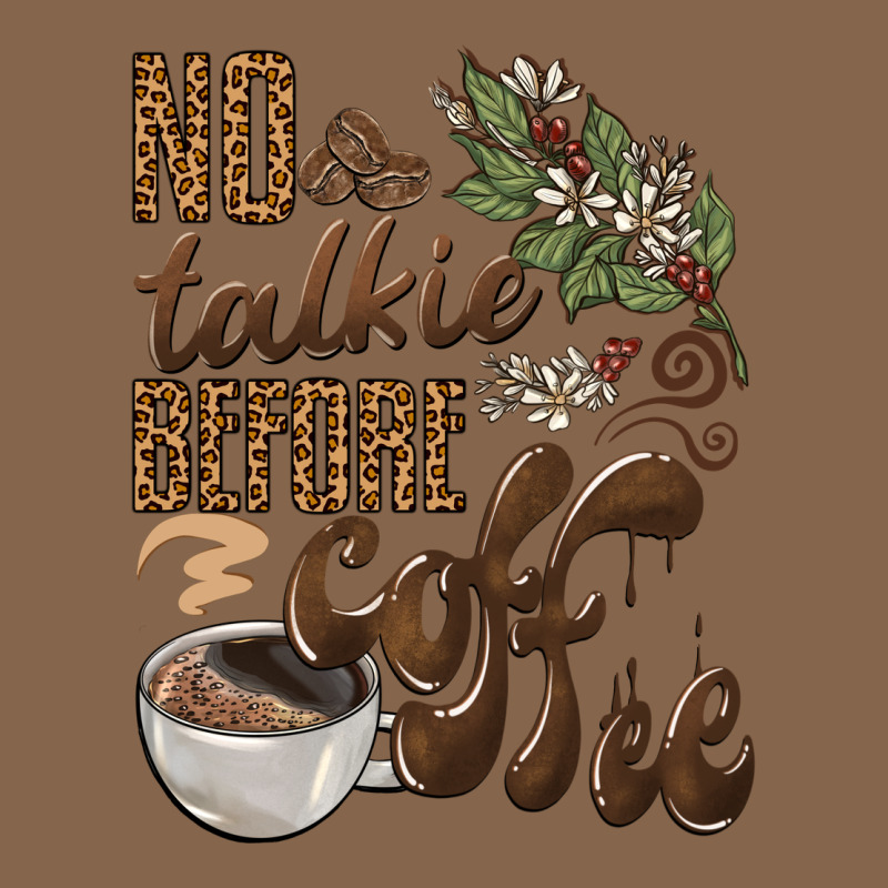 No Talkie Before Coffee Premium Tee by BarkalooDesign | Teevron