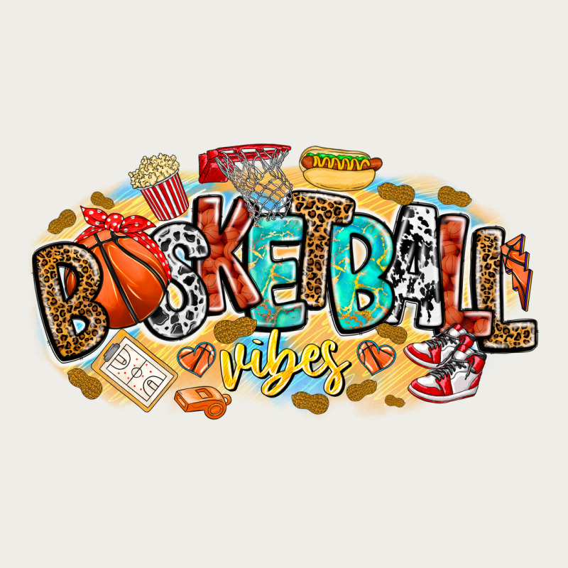 Basketball Vibes Zipper Hoodie by CowhideDigitalArt | Teevron