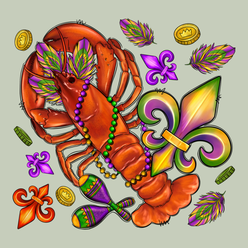 Crawfish And Fleur De Lis Classic Tee by NancyCooperArtShop | Teevron