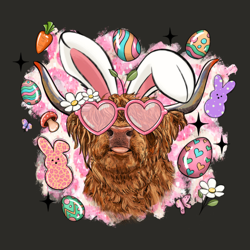 Highland Heifer Easter Heavy Core Tee by LillyAllenDesigns | Teevron