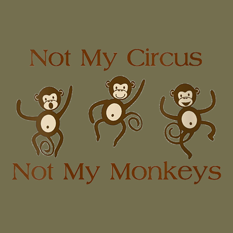 Womens Not My Circus Not My Monkeys Gifts - Funny Political Novelty V- Vintage Hoodie by minhPixels | Teevron