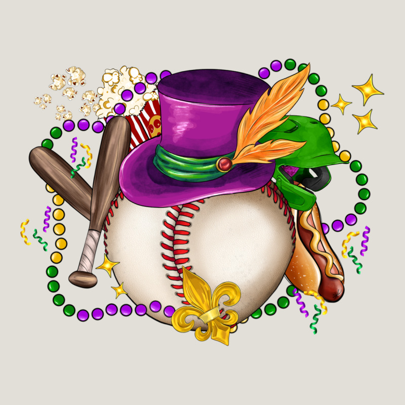 Mardi Gras Baseball Heavy Core Tee by LillyAllenDesigns | Teevron