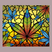 Stained Glass Weed Vintage Hoodie | Teevron