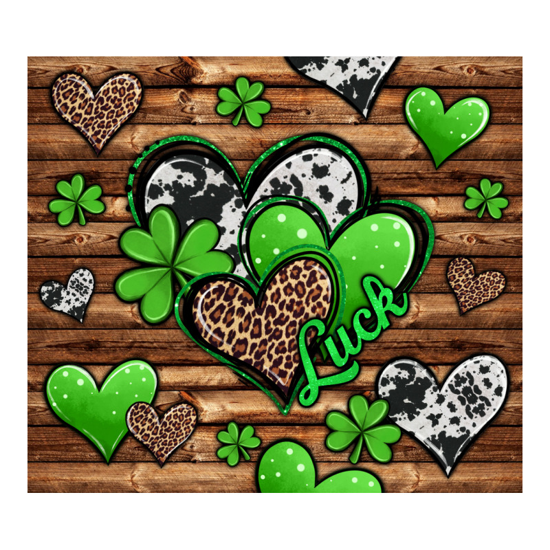 St Patricks Day Hearts Premium Tee by Jasminsmagicworld | Teevron