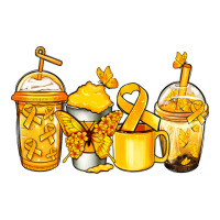 Childhood Cancer Coffee Premium Tee | Teevron