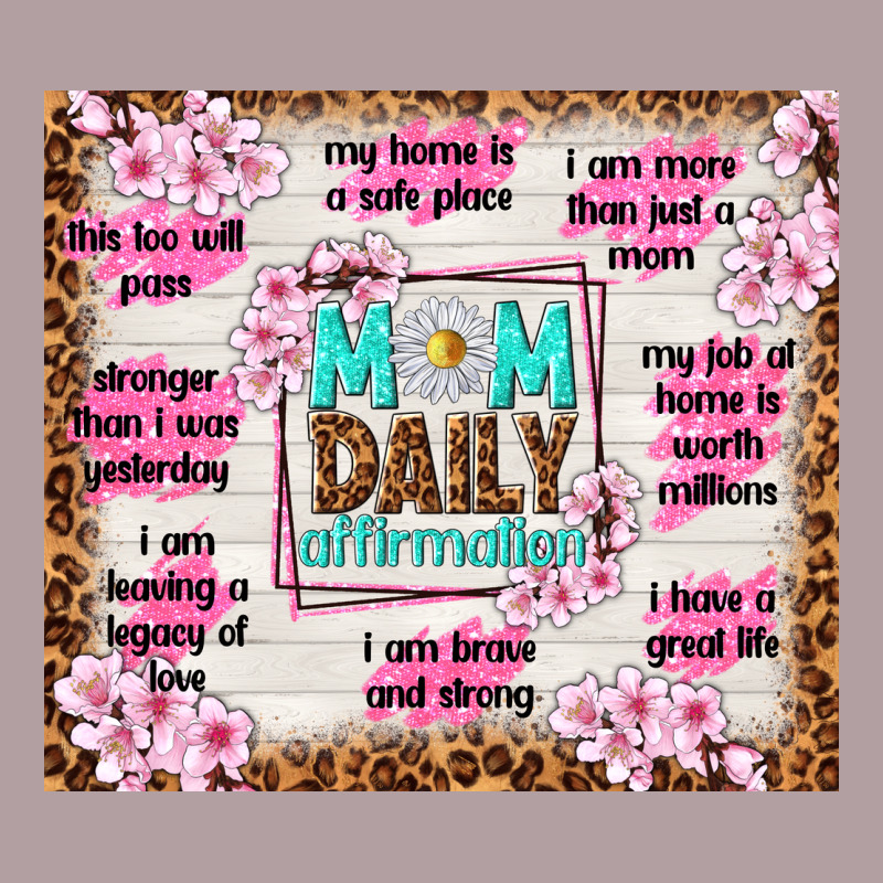 Mom Daily Affirmation Vintage Hoodie by TumblerDesignByShophia | Teevron