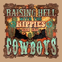 Raising Hell With The Hippies And The Cowboys Vintage Tee | Teevron