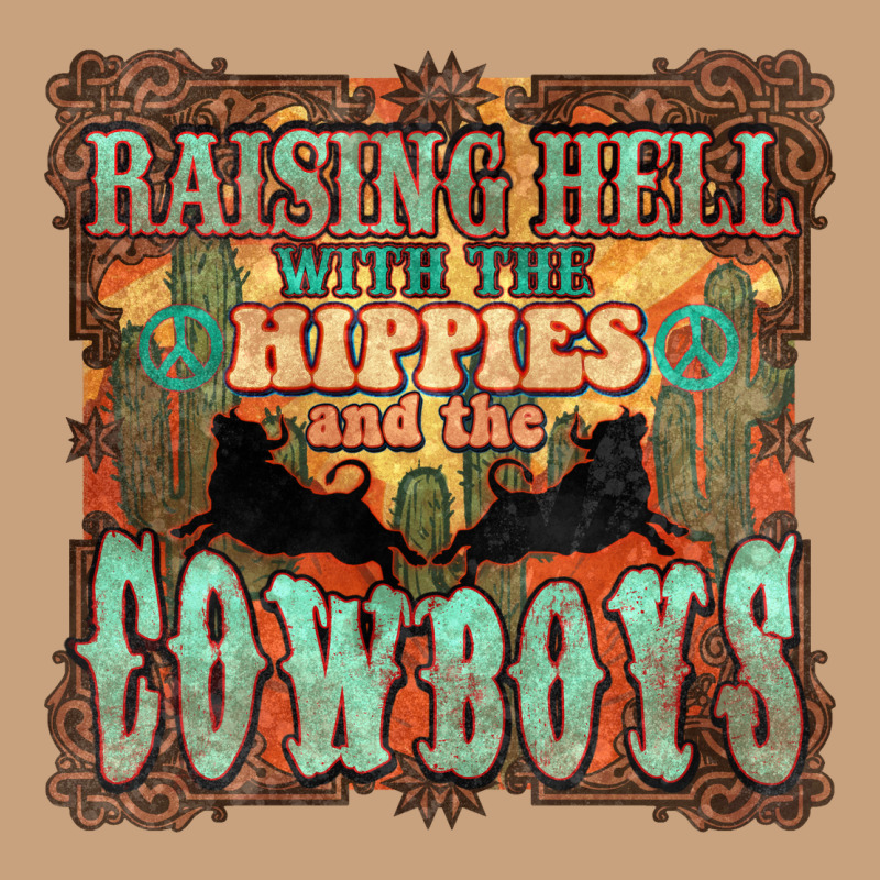 Raising Hell With The Hippies And The Cowboys Vintage Tee by HowdyJamesFarm | Teevron