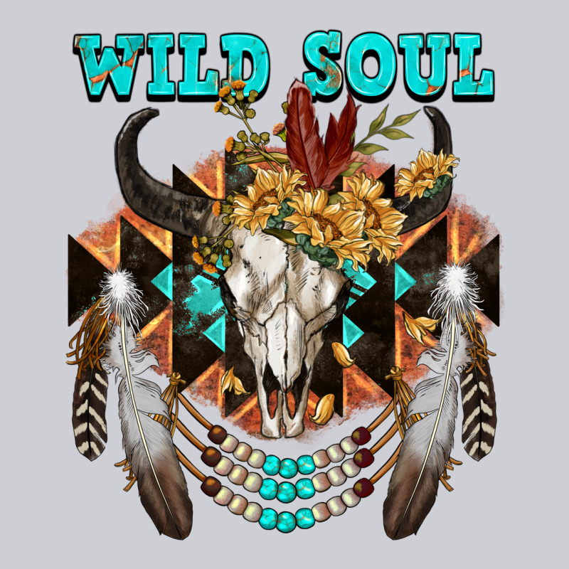 Wild Soul Bull Skull Heavyweight Sweatshirt by FaDigitalArtStudio | Teevron