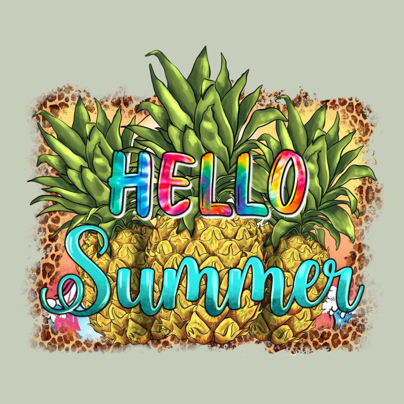 Hello Summer Pineapple Ladies Tee by BarkalooDesign | Teevron