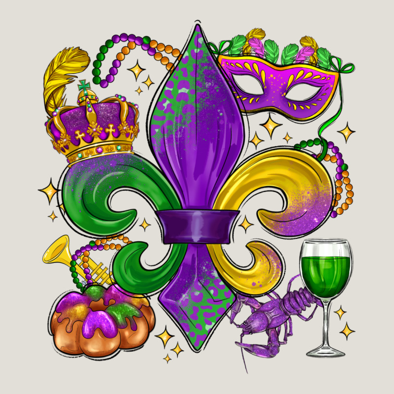Mardi Gras Fleur De Lis Heavy Core Tee by LillyAllenDesigns | Teevron
