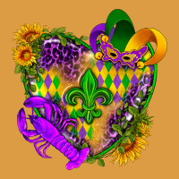 Mardi Gras Heart Urban Heavy Tee | Teevron