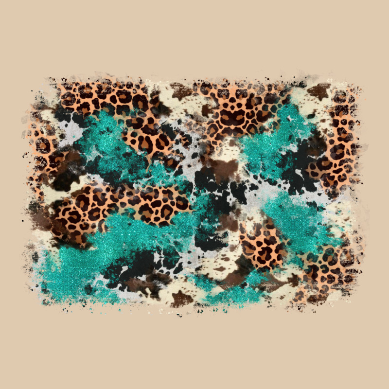 Cowhide Turquoise Glitter Heavyweight Sweatshirt by FaDigitalArtStudio | Teevron
